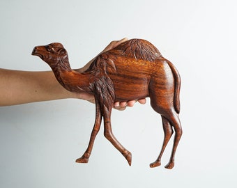 Camel Wall Decor, Desert Animal, Wood Carving Wall Art, Handcrafted, Camel Ornament, Room Decor, Interior Decor, Office Decor, Gift for Him