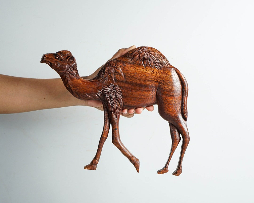 Camel Wall Decor, Desert Animal, Wood Carving Wall Art, Handcrafted ...