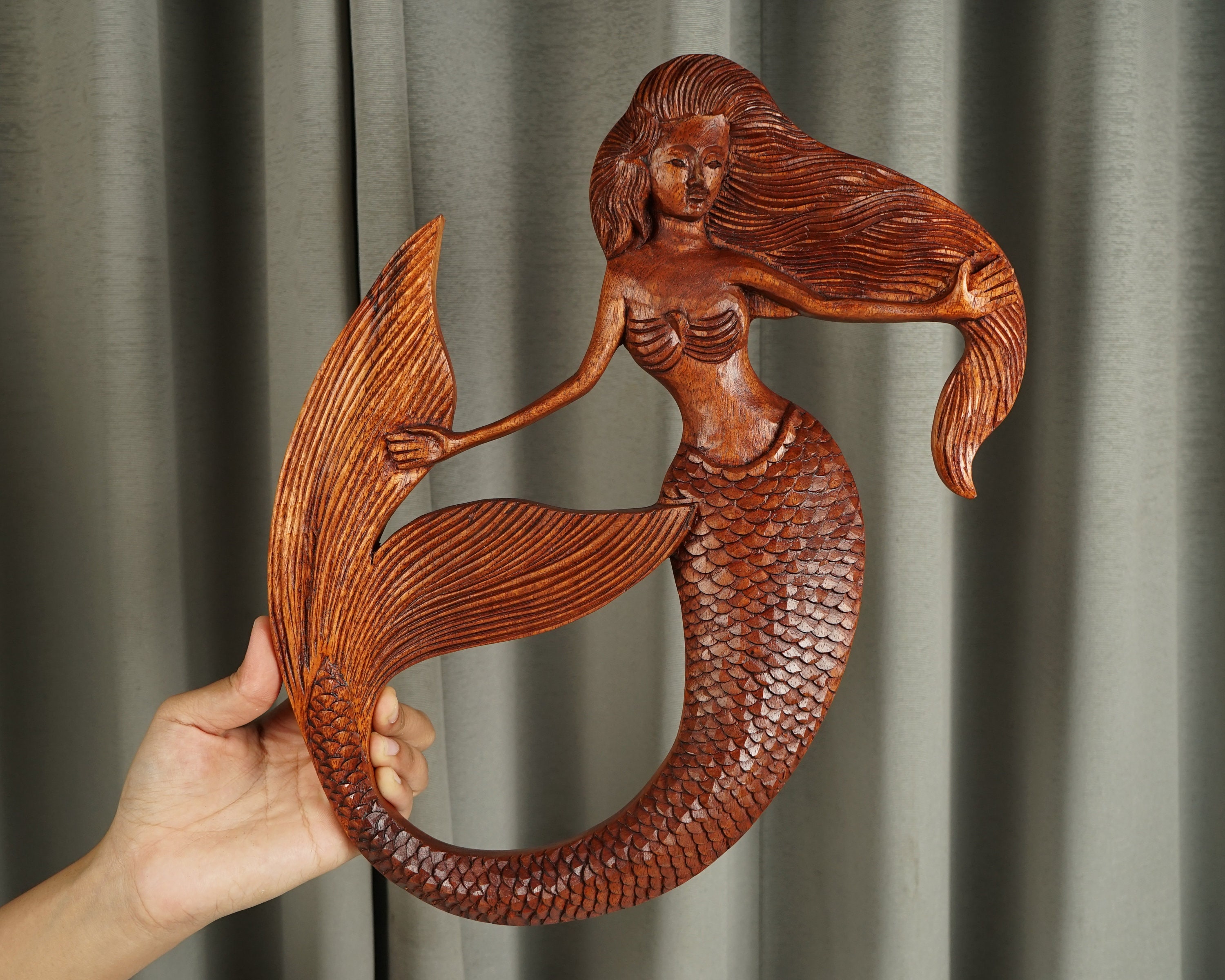 Mermaid Wood Carving Mermaid Wood Carving