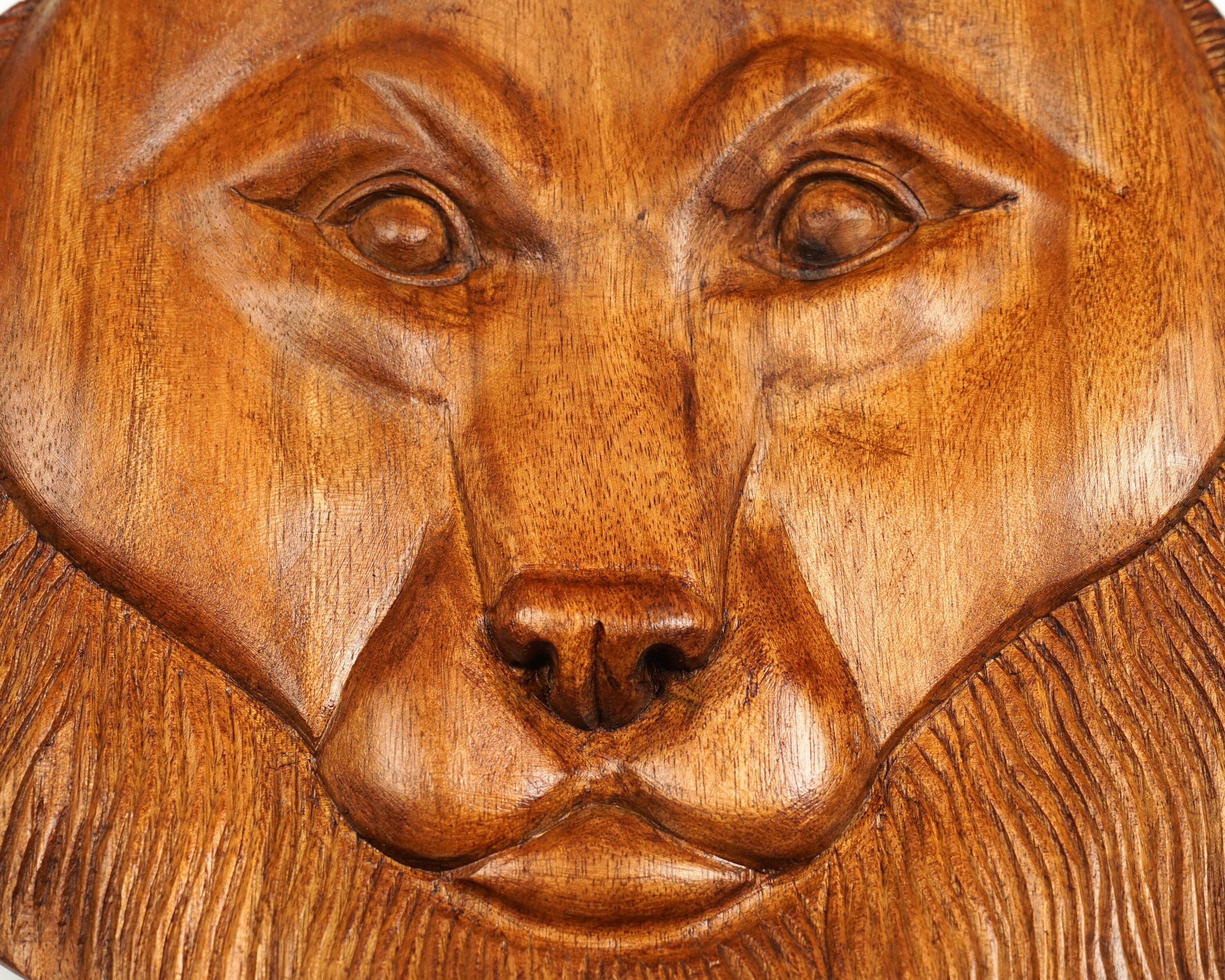 Bear Head Wall Decor Bear Art Wall Hanging Wild Animal Etsy