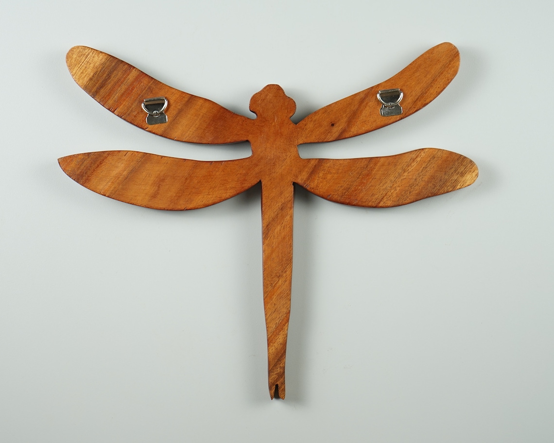 Dragonfly Wall Décor Animal Hanging Wall Art Wood Décor Etsy