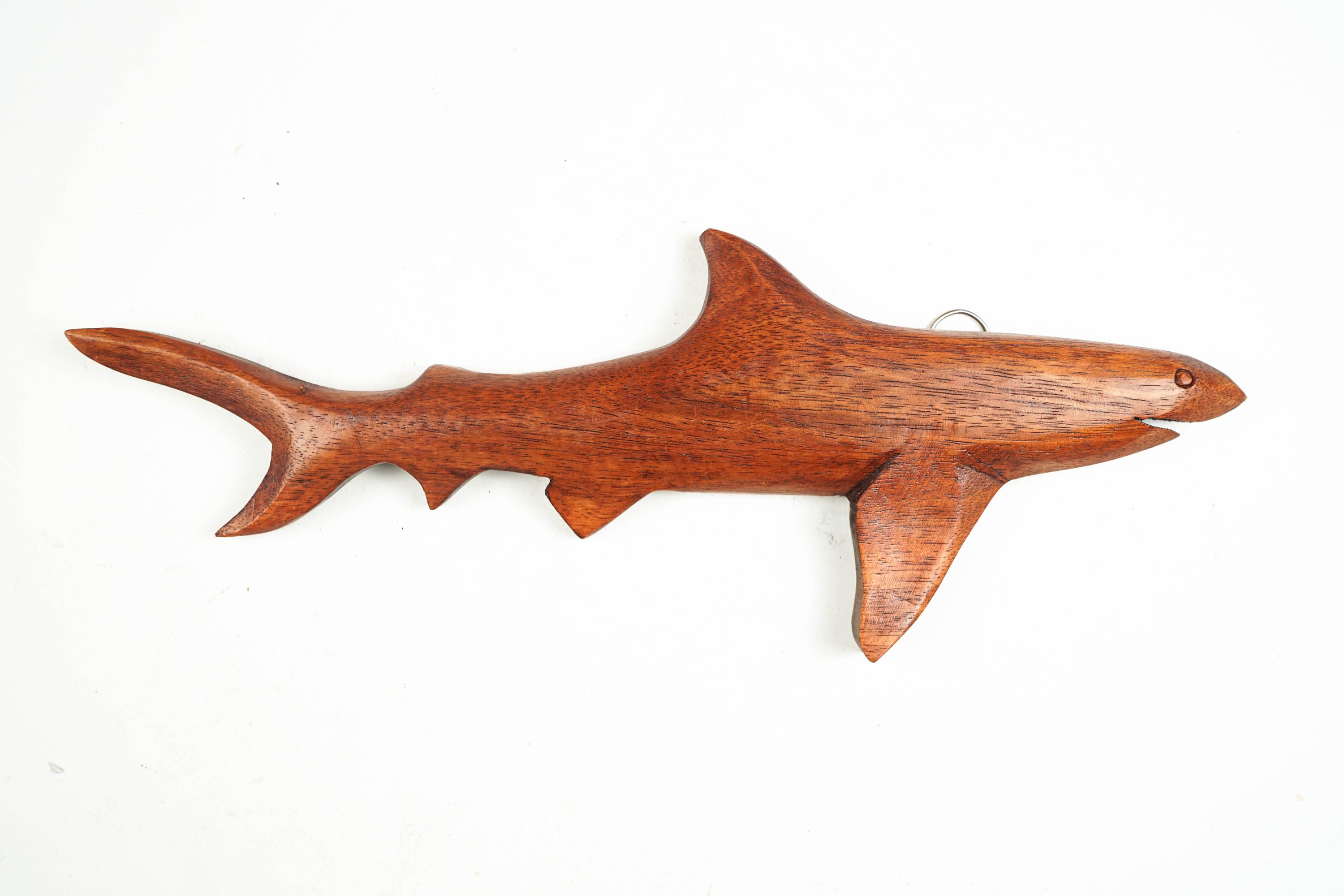 Shark Wall Art Wooden Statue Wall Decor Wood Carving Etsy