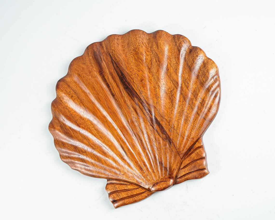 Seashell Wall Decor Wall Art Wood Carving Seashell Etsy