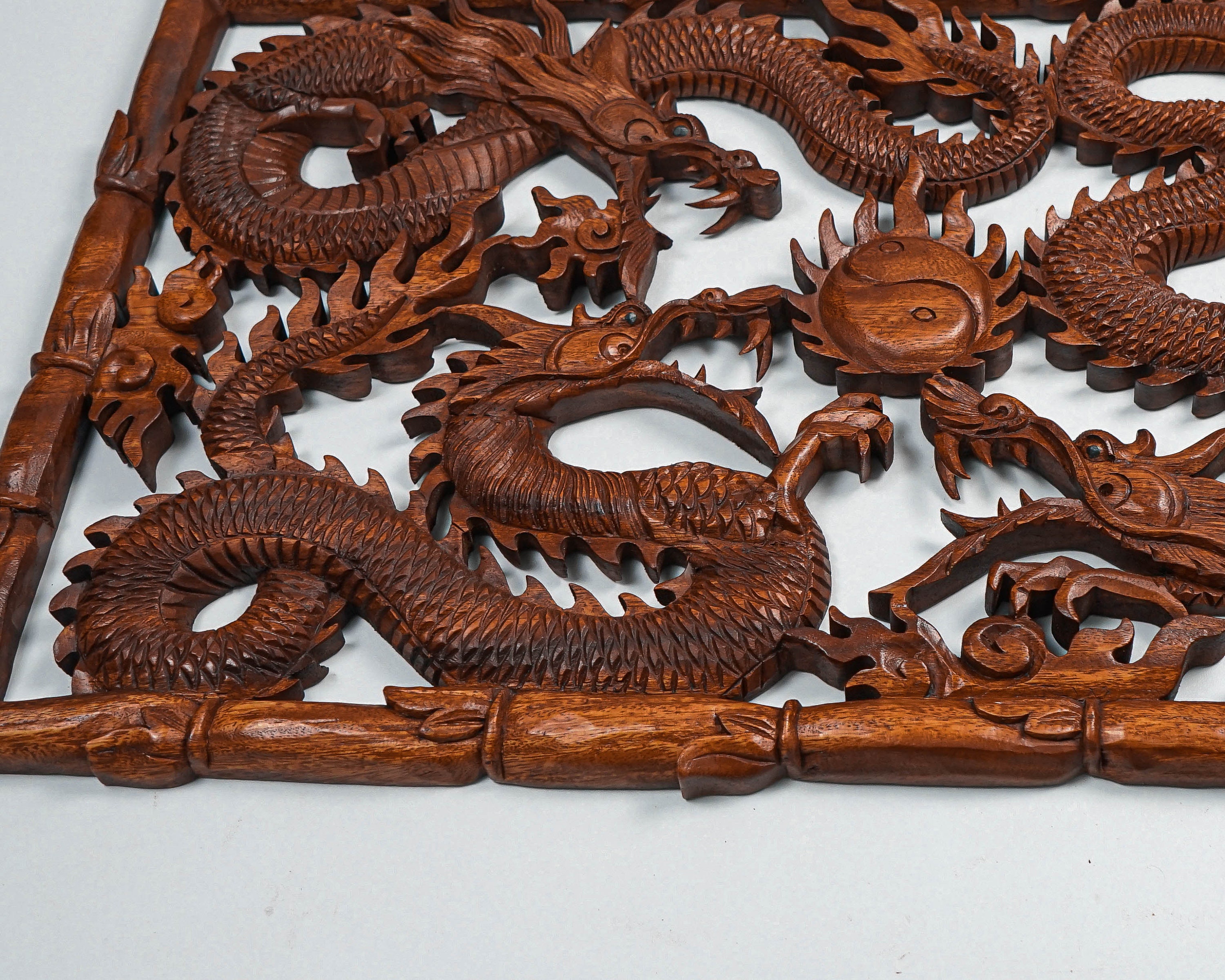 Wooden Dragon Statue, Wall Art, Sky, Chinese Dragon, Hand Wooden Dragon Statue, Wall Art, Sky, Chinese Dragon, Hand