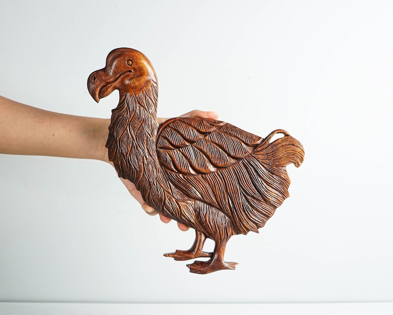 Dodo Bird Wall Art, Hanging Statue, Animal Sculpture, Office Decor, Unique Ornament, Room Decoration, Gift for Son, Christmas image 1