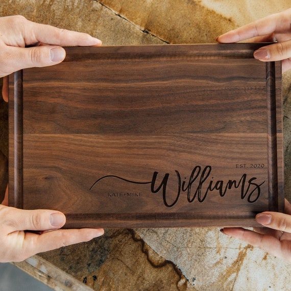 Personalized Engraved Cutting Board for Wedding Gift Custom Etsy