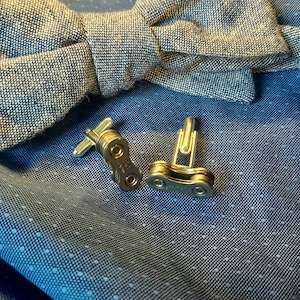 Cufflinks made from bicycle chains, cyclist gift, bicycle accessory, bicycle chain image 3