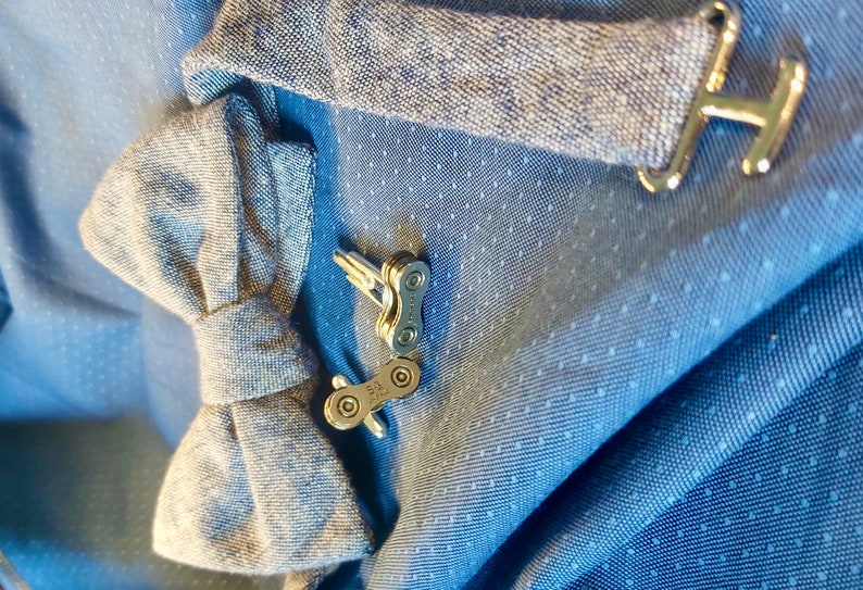 Cufflinks made from bicycle chains, cyclist gift, bicycle accessory, bicycle chain image 4