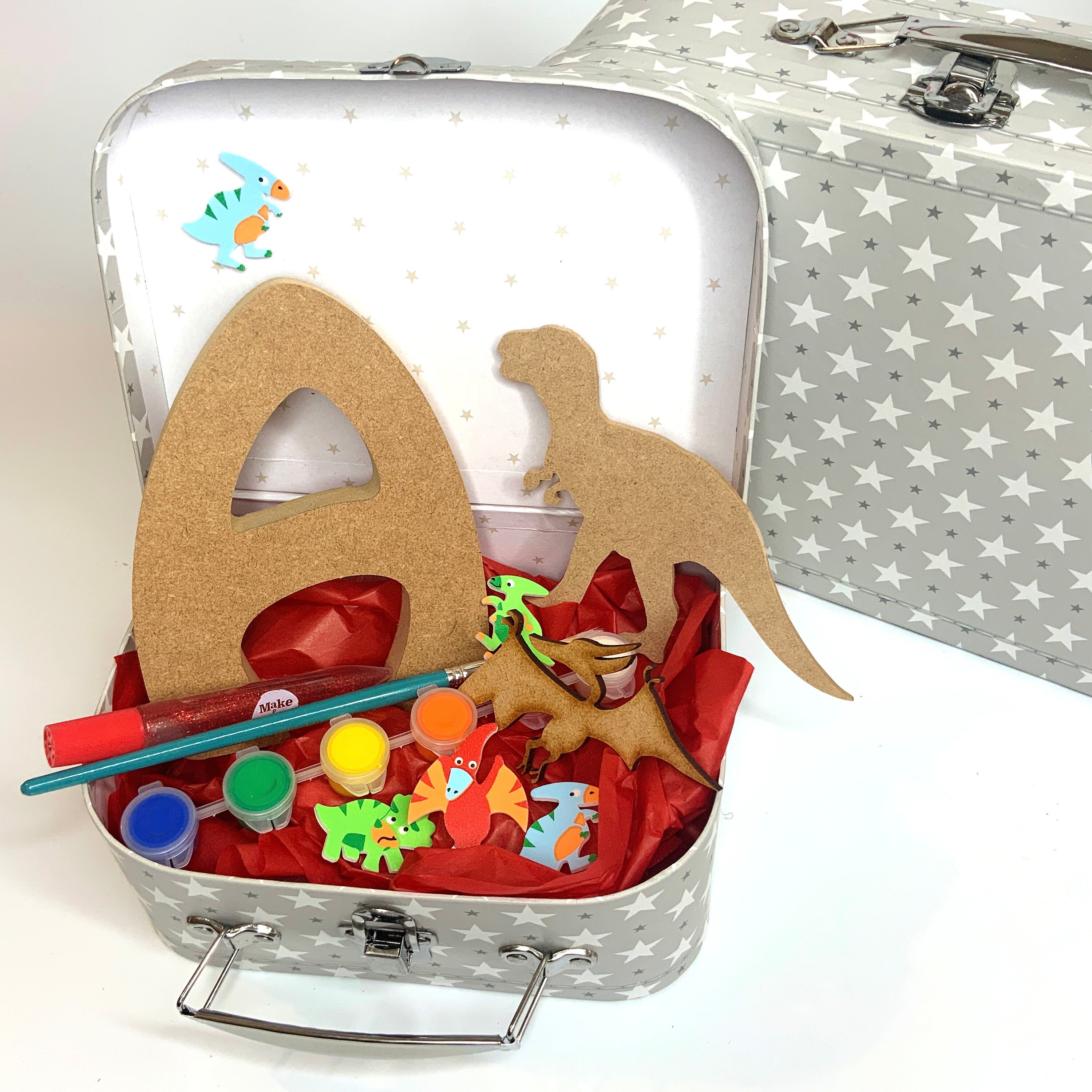 Dinosaur Gift Box Carta personalizada de 15 cm Caja de Etsy