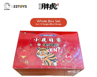 Fat Tiger Xiaohu Daily series , Whole Set Box, 6 Designs, Bu2ma x 52Toys