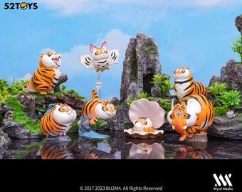 Fat Tiger Can Be Everything , Random Blind Box, Fat Tiger (Panghu) Series, 6 Designs, Bu2ma x 52Toys