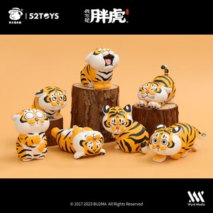Fat Tiger Xiaohu Daily series , Random Blind Box, , 6 Designs, Bu2ma x 52Toys 小虎日常