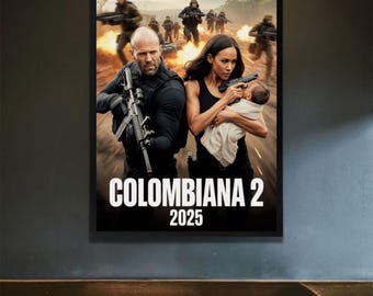 コロンビアーナ2 (2025) 映画ポスター フレームなし、アクション映画