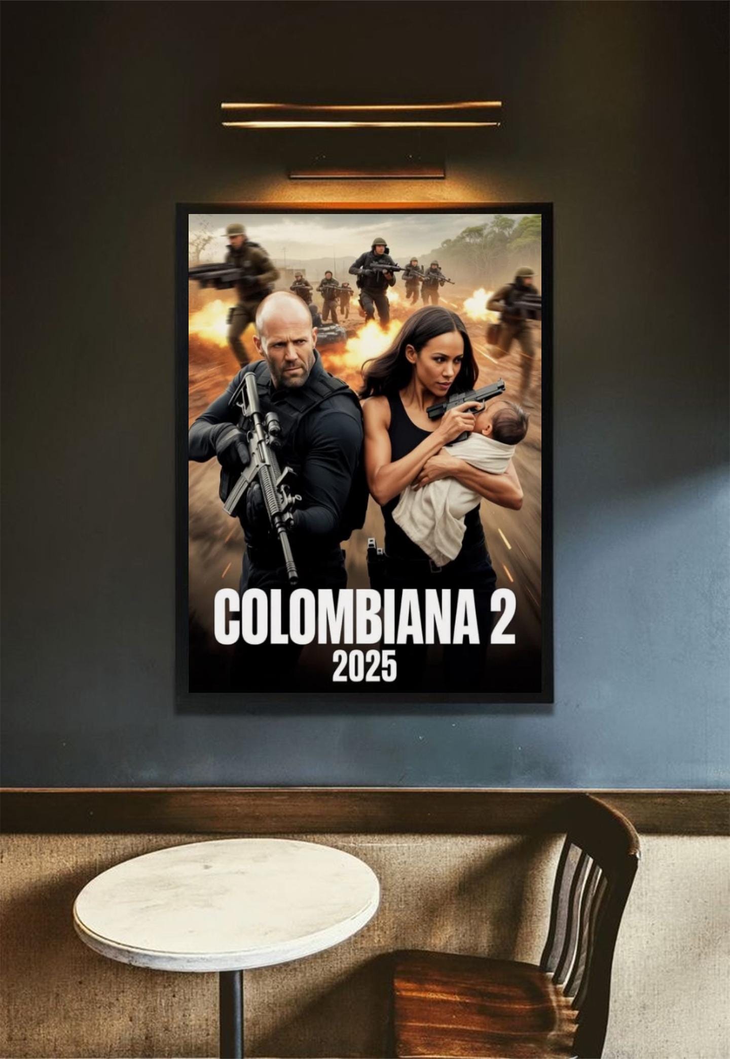 コロンビアーナ2 (2025) 映画ポスター フレームなし、アクション映画