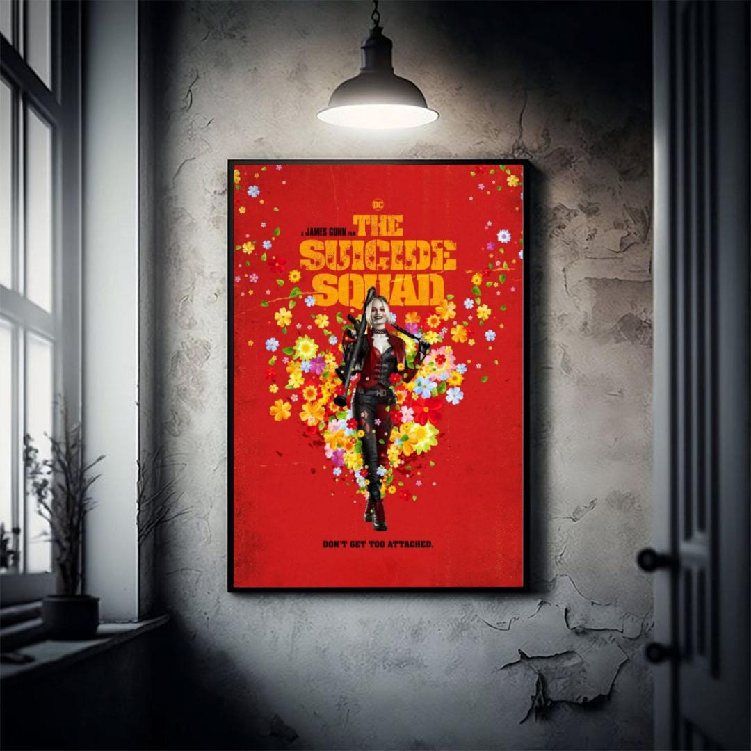 The Suicide Squad Movie Poster – Harley Quinn (margot Robbie) Print - Etsy