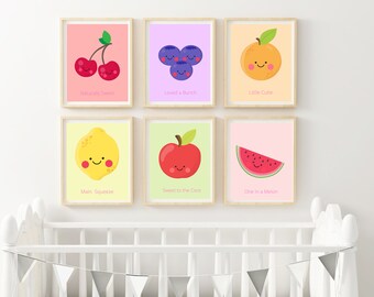 fruit themed baby nursery