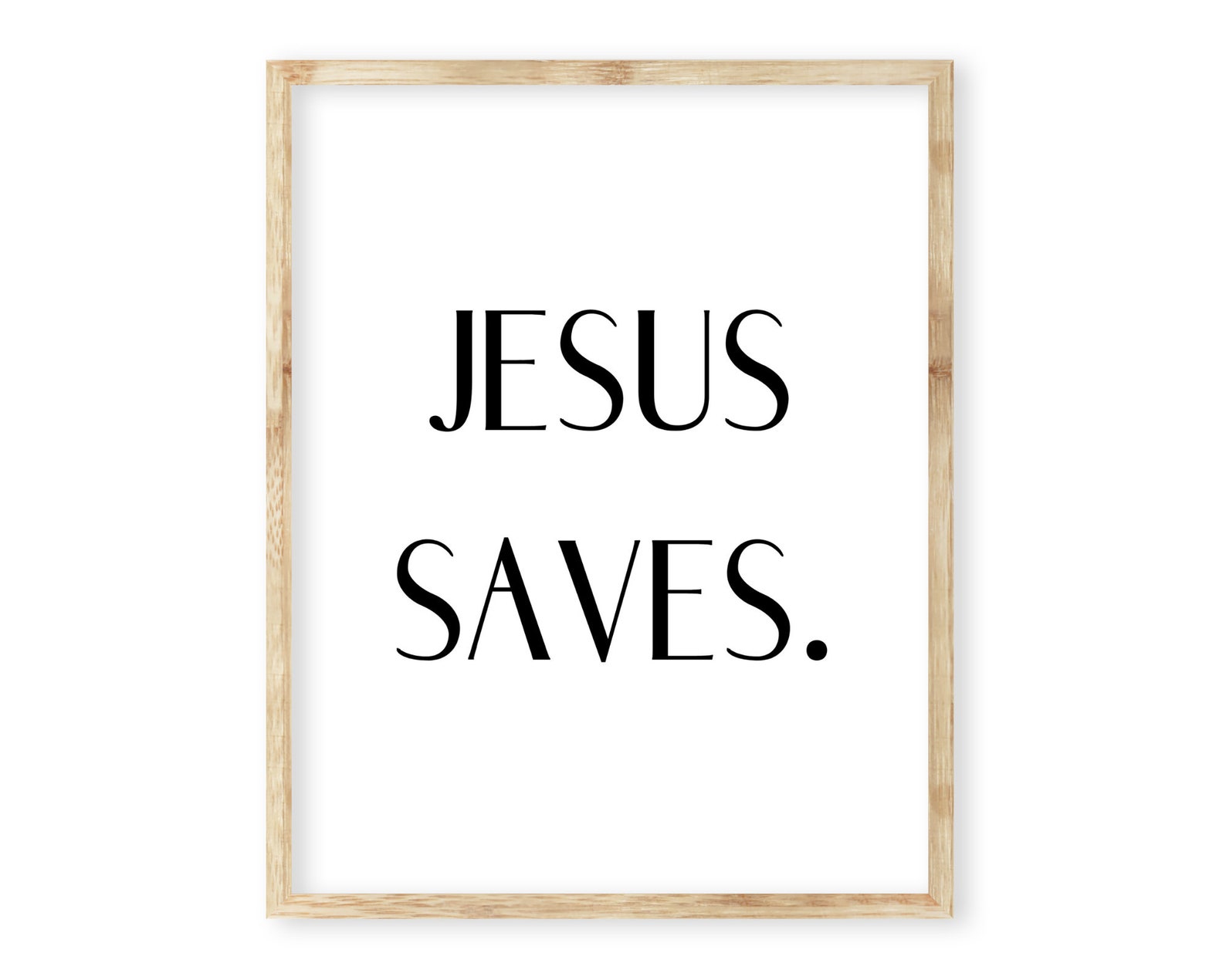 Jesus Saves Printable wall art Printable art quotes Digital | Etsy