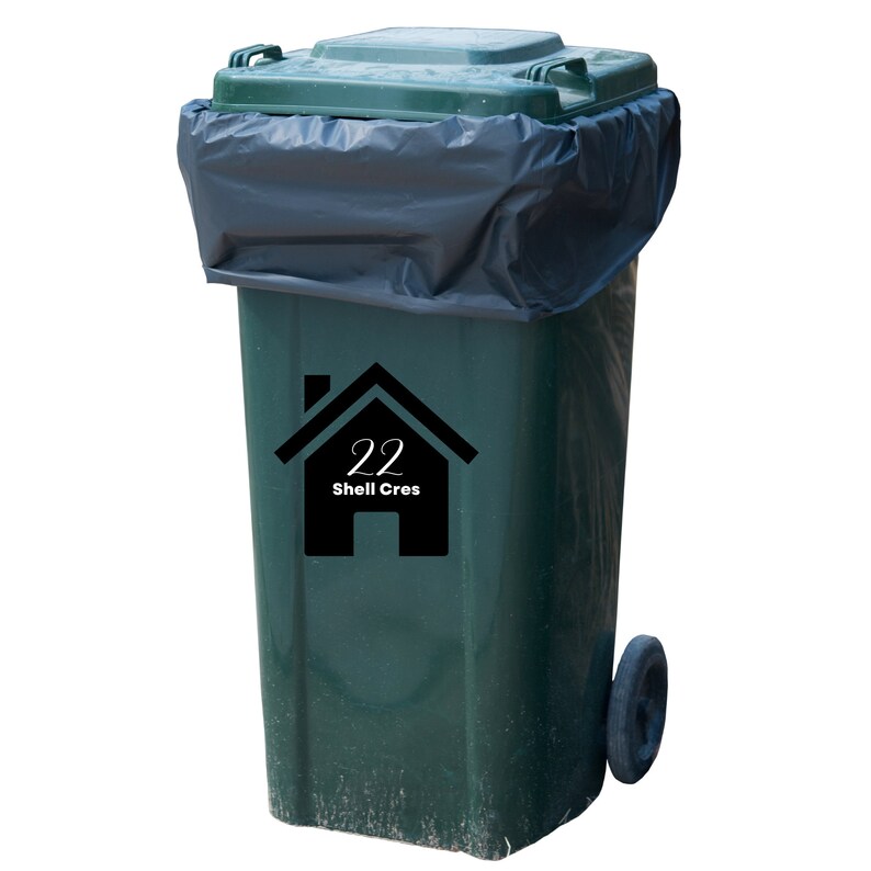 Custom Wheelie Bin Stickers Easy Sticker for Bin House Etsy Australia