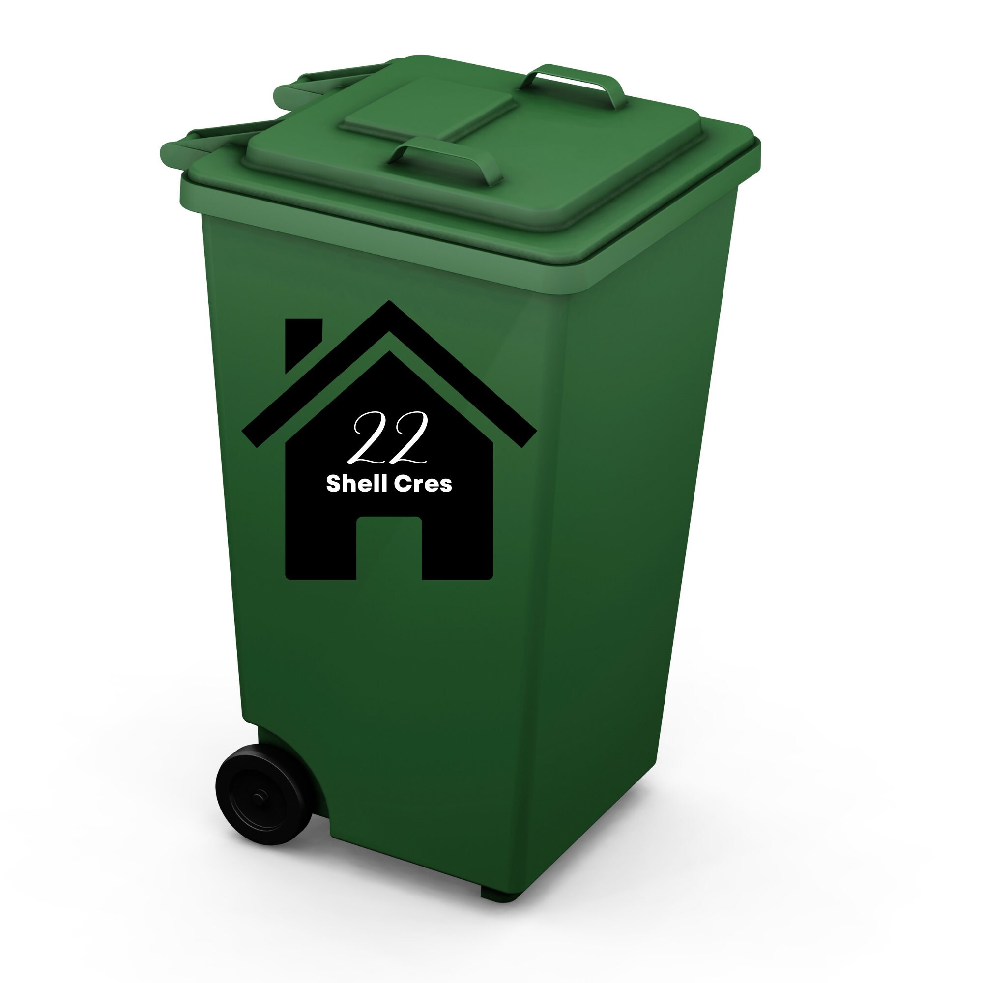 Custom Wheelie Bin Stickers Easy , Sticker for Bin , House Numbers