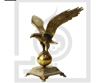 Handmade 10" Brass Regal Falcon Model