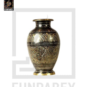 Handmade Decorative Brass Vase Heavy Star