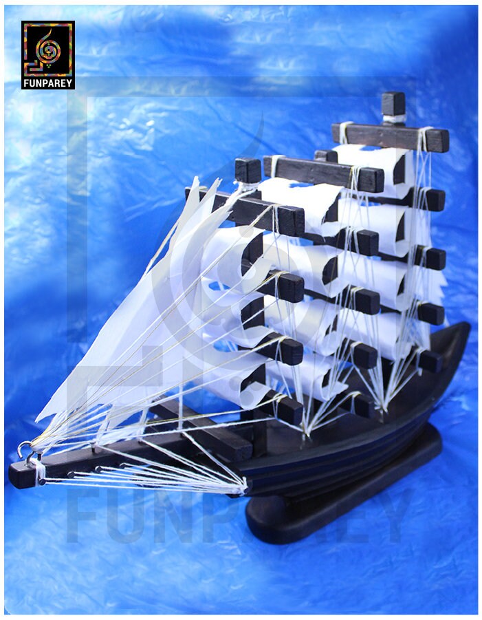 Sail Model Handmade Wooden Sailing Ship Model medium 18/13 - Etsy