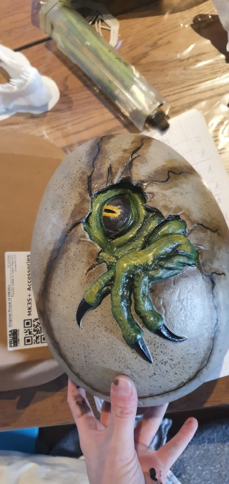 velociraptor egg fossil