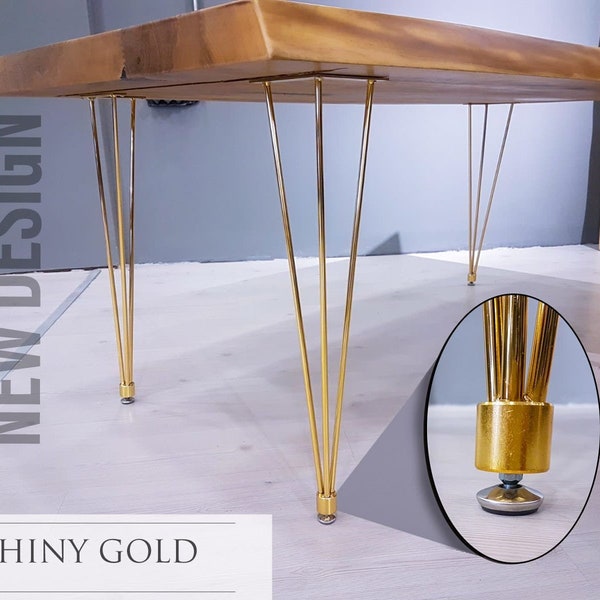 Gold Table Legs Etsy