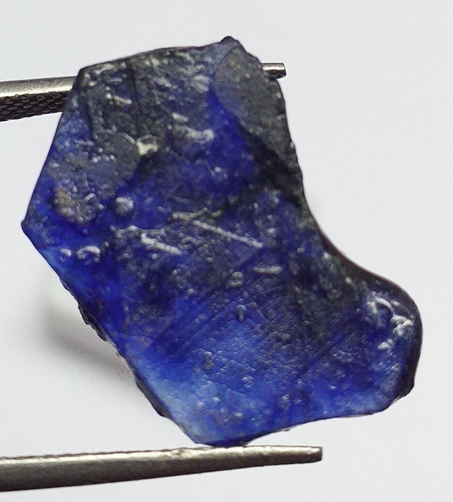 Pierre précieuse lâche brute de saphir bleu naturel | Etsy France