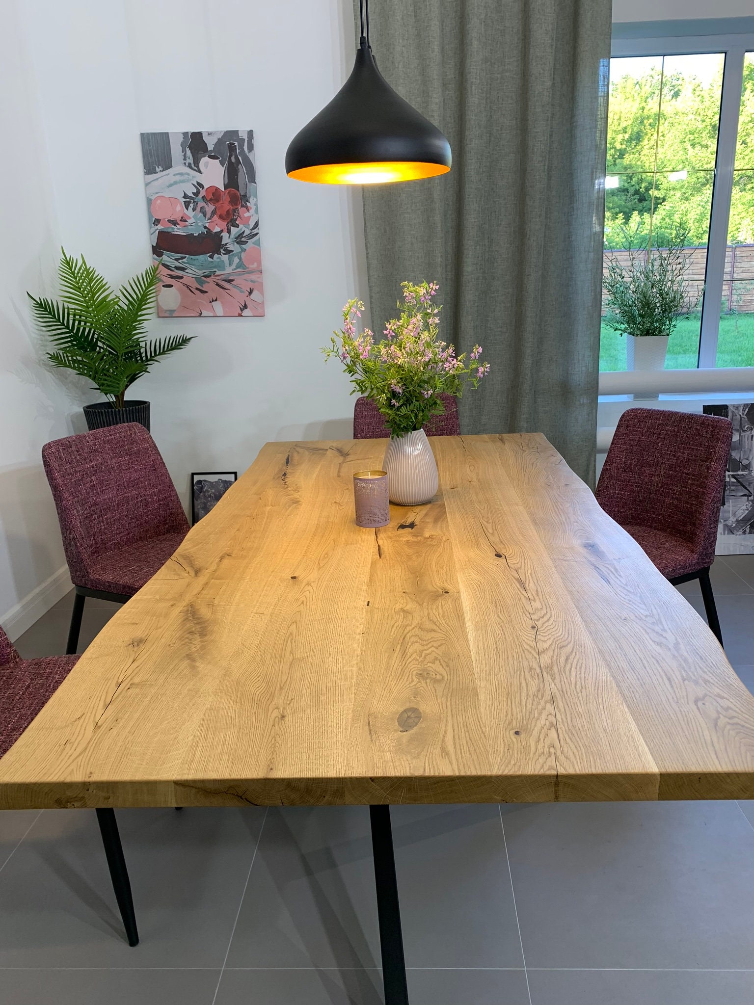 Table chene Massif