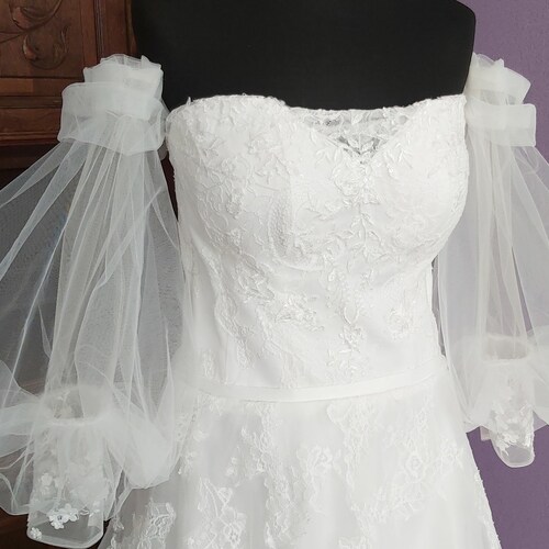 Removable Bridal Sleeves Detachable Wedding Dress Straps Etsy