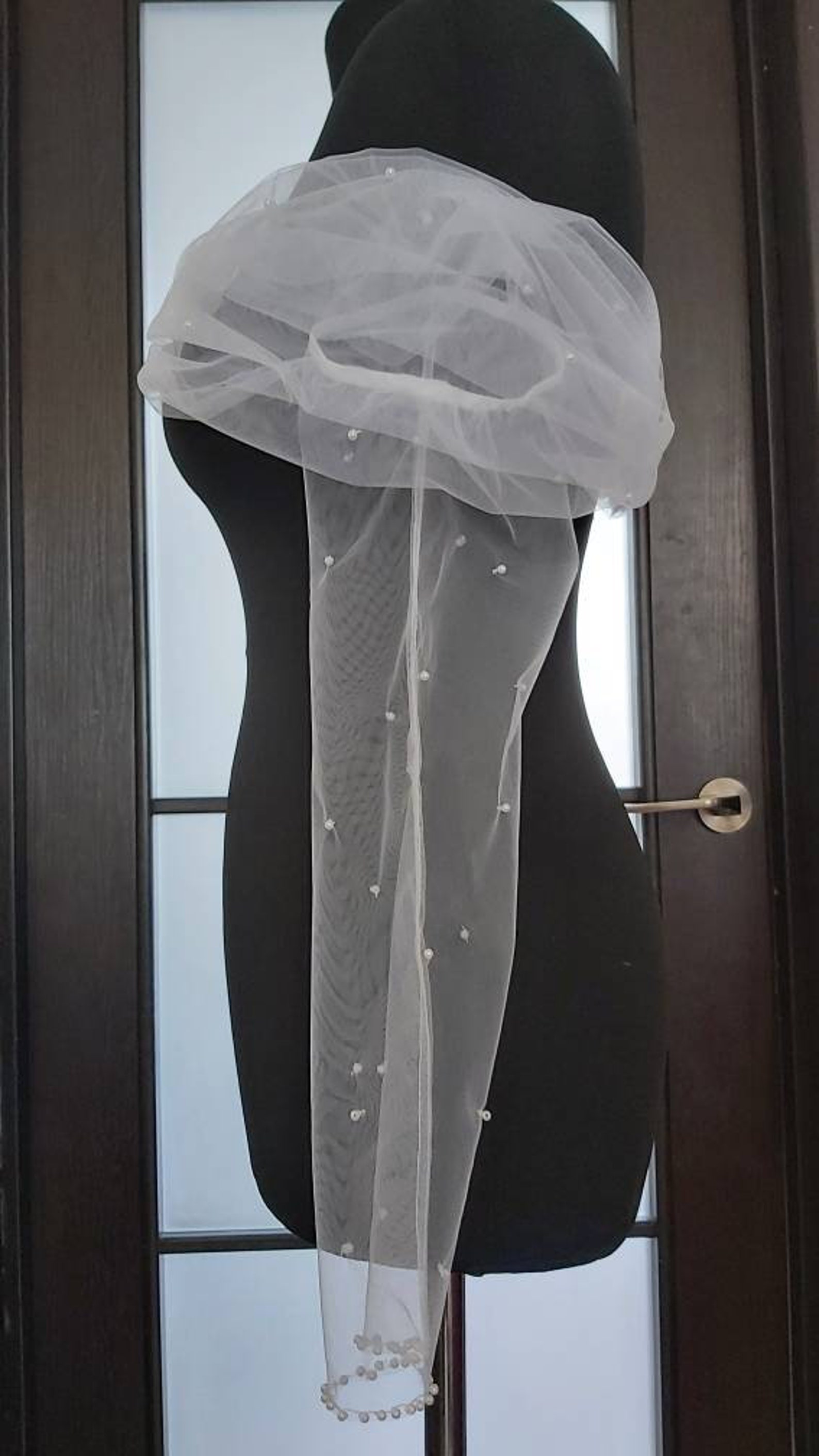 Detachable Tulle Sleeves With Pearls Wedding Sleeves With Etsy