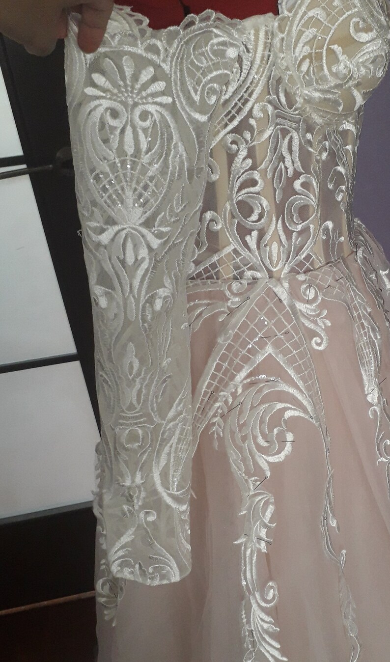detachable bridal sleeves
