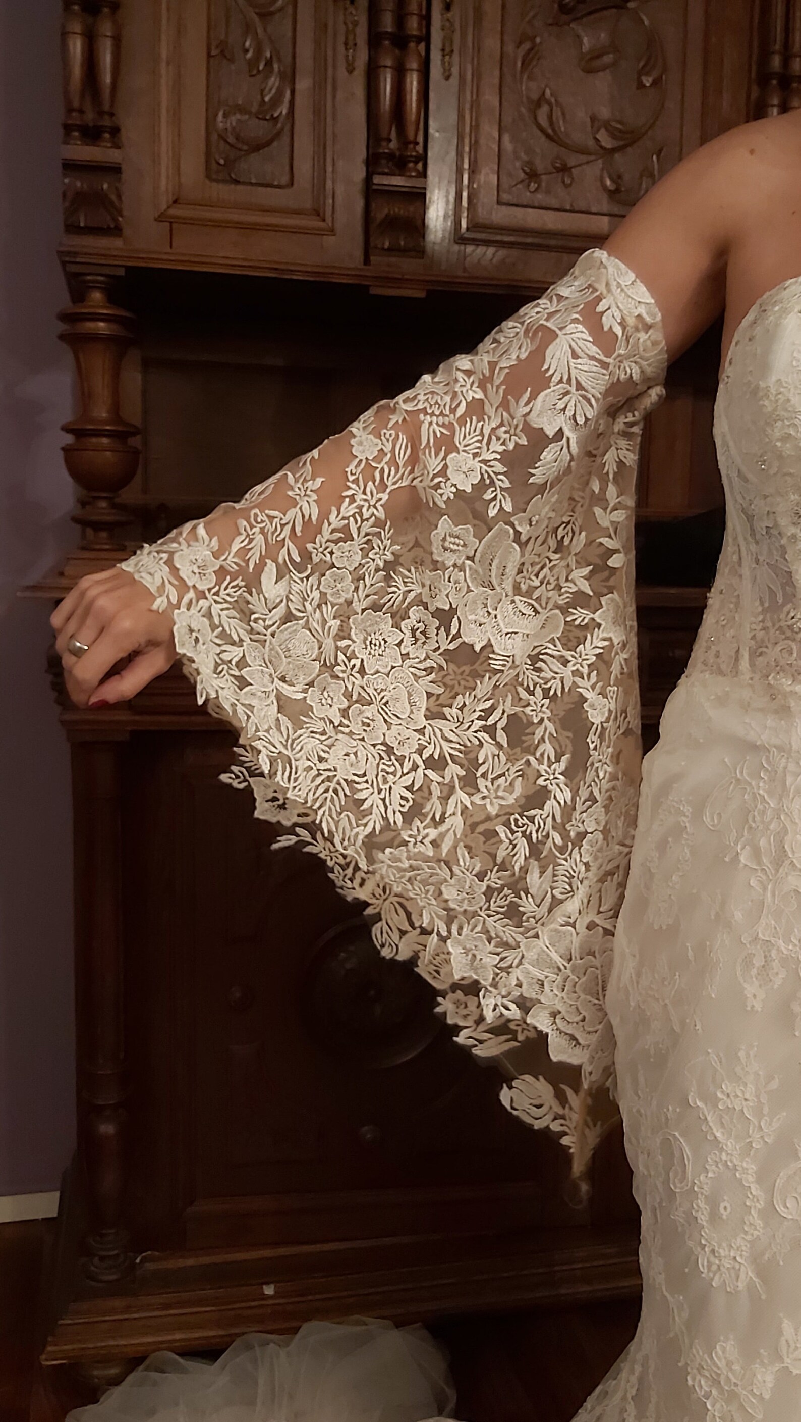 Removable Lace Sleeves for Wedding Dress Detachable Bridal Etsy