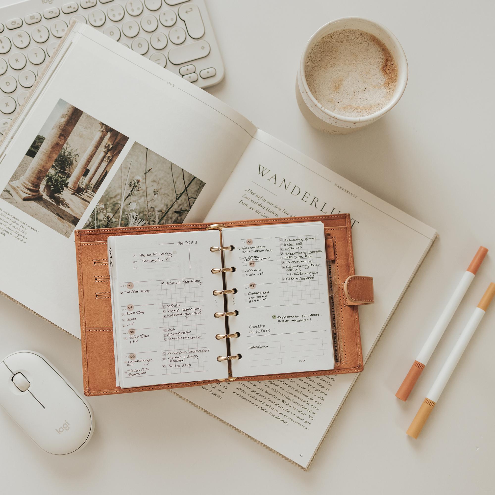 Pocket Plus Weekly Planner Inserts | Undated Layout | 1 Week on 2 Pages ...