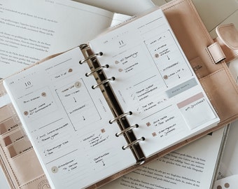 Franklin Covey Compact Size - printable Dated Daily Planner Inserts - Jan to Dec, minimal & functional calendar inserts, PDF Download