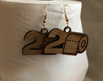 2020 Toilet Paper Earrings