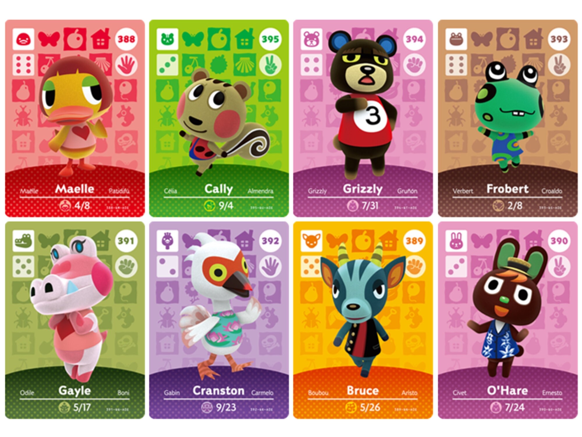 Animal Crossing New Horizons Amiibo Cards Maelle Bruce Etsy Animal Crossing New Horizons Amiibo Cards Maelle Bruce Etsy