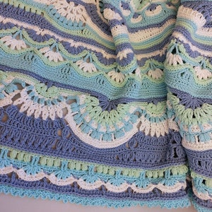 Crochet blanket pattern pdf file BLOOMING HOPE blanket pattern photo tutorial girl vintage vibe blanket pattern