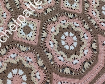 Way Finder Crochet Blanket Pattern: Octagons and Squares (PDF)
