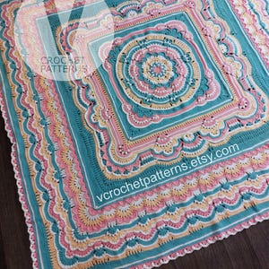 Wishful Dreams Crochet Blanket Pattern: Vintage Vibe Photo Tutorial (PDF)