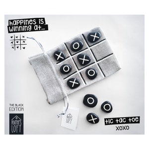 Greek Tic-Tac-Toe Game | Triodin Mini Set | Travel-Friendly Family Game | Kids Tic-Tac-Toe with Beach Pebbles | Fun On-the-Go