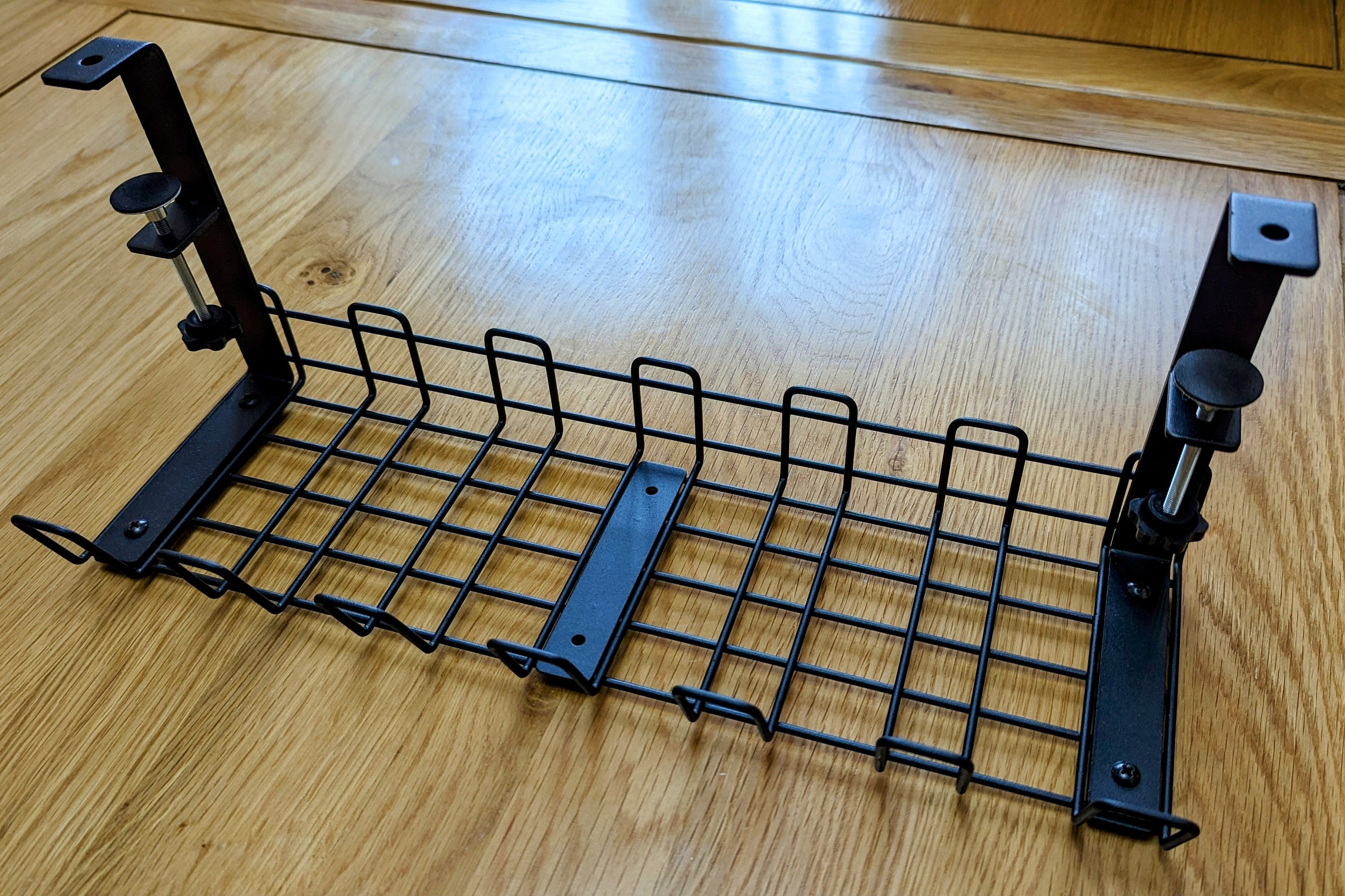 Czyz® Under Desk Cable Management Tray Kit, No Drill, Under Desk Wire