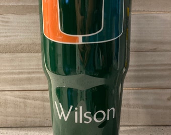 miami hurricanes yeti tumbler