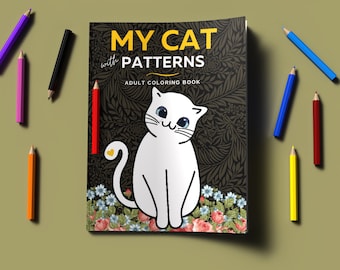 Cats Coloring Book: 30+ Stress Relief Pattern Pages, Teens & Adults