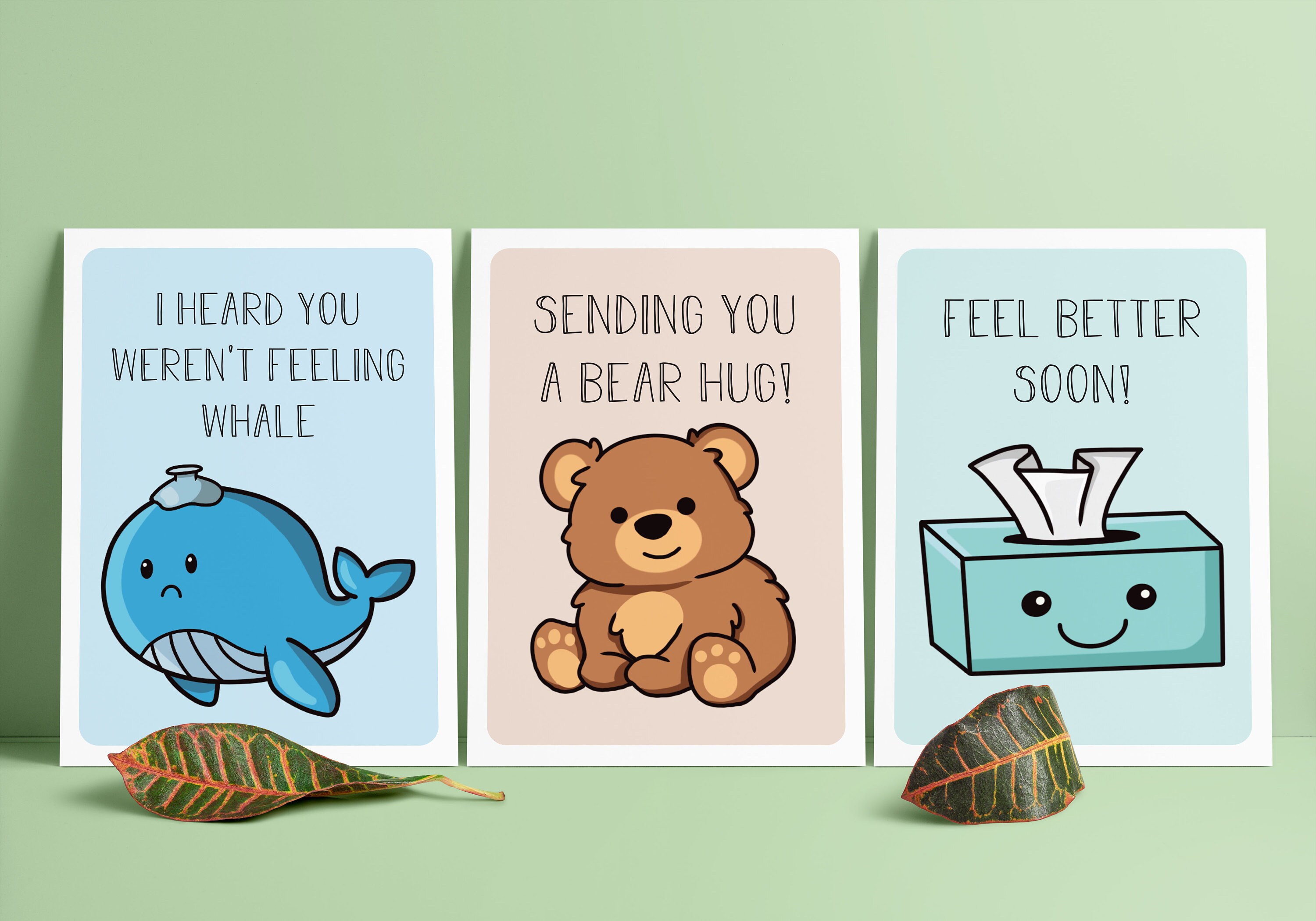 Multipack A6 Humorous Get Well Soon Pun Funny Greeting Cards FREE Il Fullxfull.2957424838 Dhc3