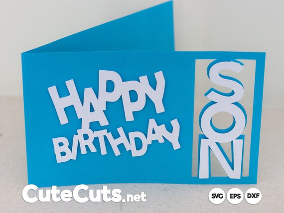 Free Free Son Birthday Card Svg 717 SVG PNG EPS DXF File