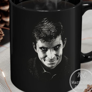 Norman Bates Psycho 1960 Mug/ Gift Movie Mug Hitchcock&#39;s Classic Horror Movie Mug Norman Bates Halloween Gift Psycho 1960 Mug
