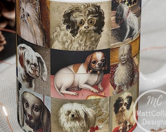 Ugly Renaissance Dogs Mug Weird Medieval Dogs Funny Pets Owner Gift Whimsical Dogs Gift Funny Dogs Art Renaissance Dogs Portraits