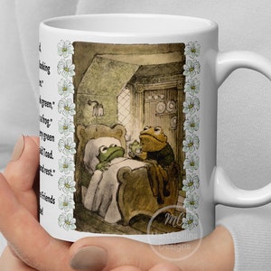 Frog Mug Toad Mug Frog and Toad are Friends Frog Gift for Friends Mug for Friends Fairycore/Goblincore Mug Cottagecore Mug Garden Mug